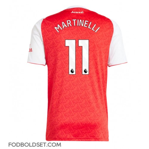 Arsenal Gabriel Martinelli #11 Hjemmebanetrøje 2025-26 Kortærmet